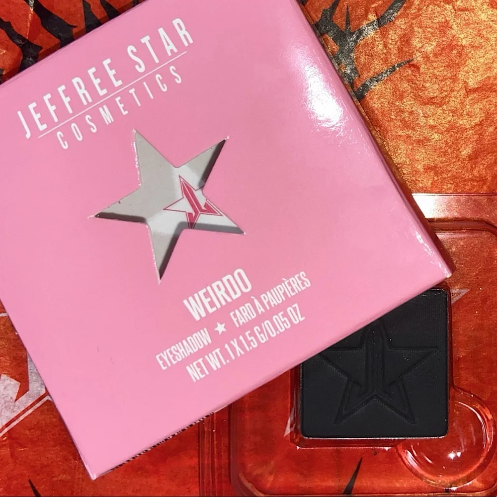 Jeffree Star Cosmetics Artistry Eyeshadow Single WEIRDO Black Matte Makeup NEW